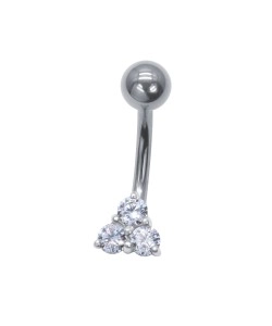 Belly Piercing with Titanium Bar CBP-726-TI